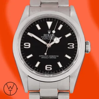 Rolex Explorer 14270 Stainless steel Black