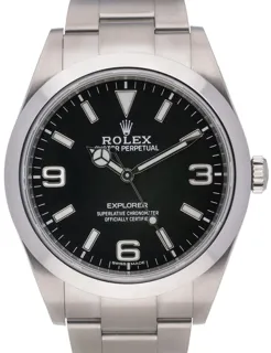 Rolex Explorer 214270 39mm Oystersteel Black