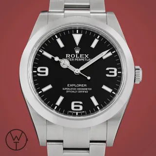 Rolex Explorer 214270 39mm Stainless steel Black