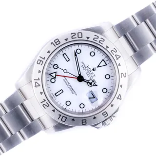 Rolex Explorer II 16570 40mm Stainless steel White