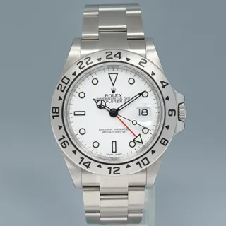 Rolex Explorer II 16570 40mm Stainless steel White