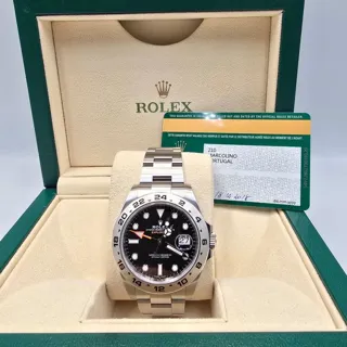 Rolex Explorer II 216570 ( II 216570 ) 42mm Stainless steel Black