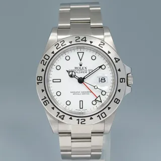 Rolex Explorer II 16570 ( II 16570 ) 40mm Stainless steel White