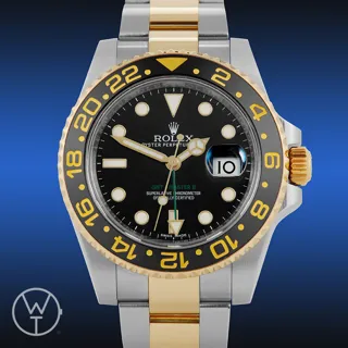 Rolex GMT-Master 116713LN 40mm Yellow gold and Stainless steel Black