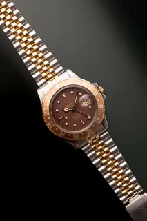 Rolex GMT-Master 1675 40mm Stainless steel and 18k yellow gold oxblood$maroon