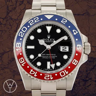 Rolex GMT-Master II 116719BLRO 40mm white-gold$ceramic Black