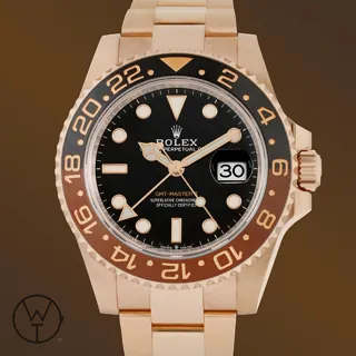 Rolex GMT-Master II 126715CHNR 40mm rose gold$ceramic Black