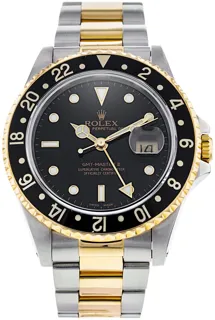 Rolex GMT-Master II 16713 40mm Yellow gold and Stainless steel Black