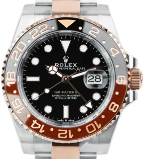 Rolex GMT-Master II, “Root Beer" 126711CHNR 40mm Stainless Steel$18ct Everose Gold Black