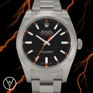 Rolex Milgauss 116400 41mm Stainless steel Black