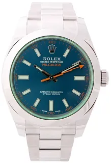 Rolex Milgauss 116400GV 40mm Stainless steel Blue