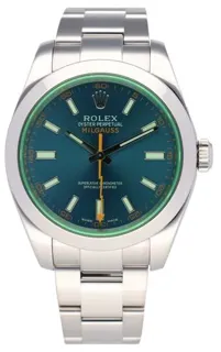 Rolex Milgauss 116400GV 40mm Stainless steel Blue