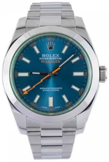 Rolex Milgauss 116400GV 40mm Stainless steel Blue