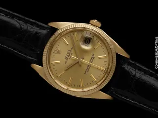 Rolex Oyster Perpetual Date 1503 14k yellow gold champagne