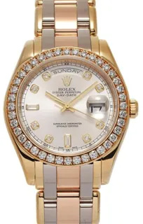 Rolex Pearlmaster 18948A 39mm Yellow gold Silver