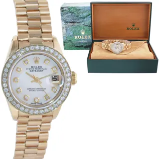 Rolex President 6917 26mm Yellow gold White