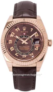 Rolex Sky-Dweller 326135-0001 42mm Rose gold Brown