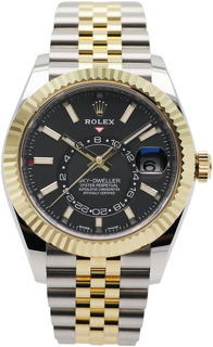 Rolex Sky-Dweller 326933 Yellow gold and Stainless steel Black