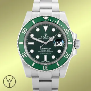 Rolex Submariner 116610LV 40mm Stainless steel green