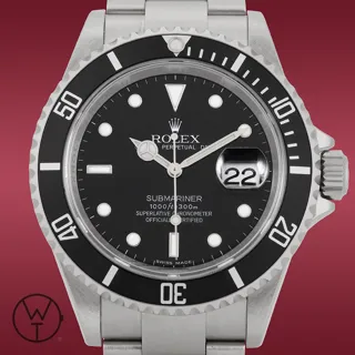 Rolex Submariner 16610 40mm Stainless steel Black