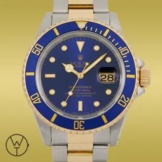 Rolex Submariner 16613 40mm Yellow gold and Stainless steel purple