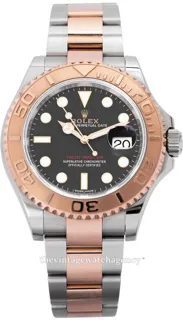 Rolex Yacht-Master 116621-0002 Rose gold and Stainless steel Black