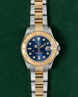 Rolex Yacht-Master 168623 35mm Two Tone Yellow Gold Blue