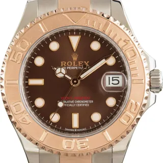 Rolex Yacht-Master 268621 37mm Stainless Steel$18k Everose Gold Brown