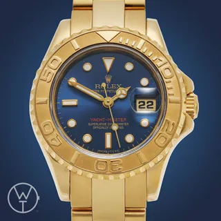 Rolex Yacht-Master 69628 29mm Yellow gold Blue