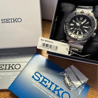 Seiko Prospex SRP637K1 46.5mm Stainless steel Black