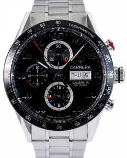 TAG Heuer Carrera Calibre 16 CV2A10 43mm Stainless steel Black