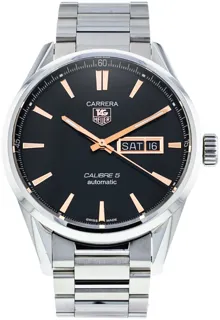 TAG Heuer Carrera Calibre 5 war201c.ba0723 Stainless steel Black