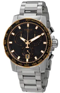 Tissot T-Sport T125.617.21.051.00 Yellow gold and Stainless steel Black