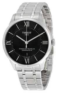 Tissot Chemin de Tourelles T099.407.11.058.00 Stainless steel Black