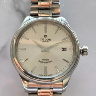 Tudor Style M12500-0001 38mm Stainless steel Silver