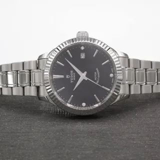 Tudor Style M12510 38mm Stainless steel Black