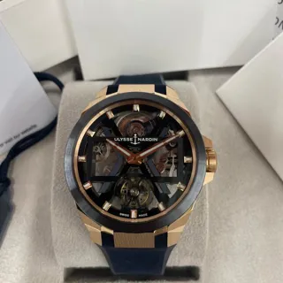 Ulysse Nardin Executive 1725-400-3A/3A 45mm Rose gold Blue