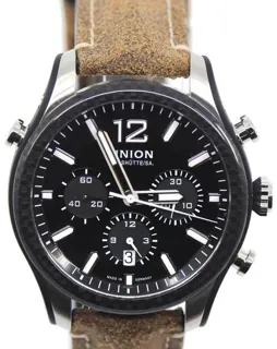 Union Glashütte Belisar Chronograph D009.927.26.207.00 44mm Stainless steel Black