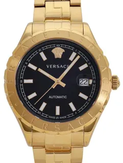 Versace VEZI00524 42mm Yellow gold and Stainless steel Black