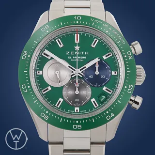 Zenith Chronomaster 03.3119.3600/56.M3100 Ceramic and Stainless steel green