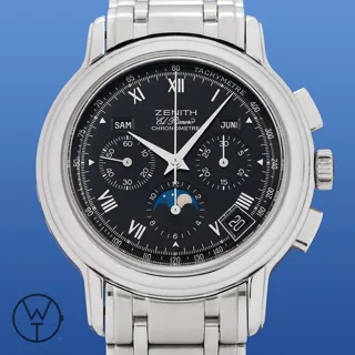 Zenith El Primero 01.0240.410 40mm steel$sapphire crystal Black