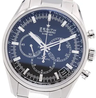 Zenith El Primero 36'000 VpH 03.2080.400 42mm Stainless steel Black