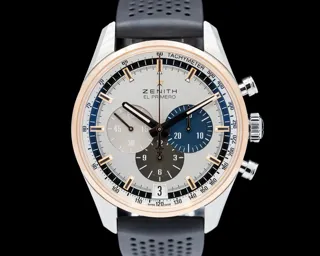 Zenith El Primero 51.2080.400/69.R576 42mm Rose gold and Stainless steel Silver