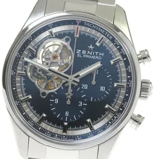 Zenith El Primero Chronomaster 03.20416.4061/51.M2040 42mm Stainless steel Blue