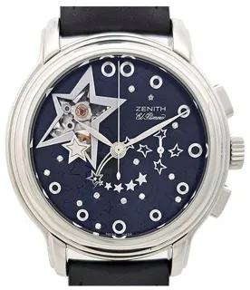 Zenith El Primero 03.1231.4021 38mm Stainless steel Black