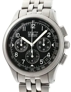 Zenith El Primero 02.0500.400/24 38mm Stainless steel Black