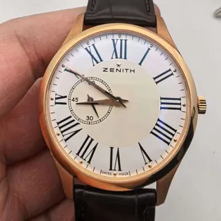 Zenith Elite 18.2010.681/11.M2010 40mm Rose gold White