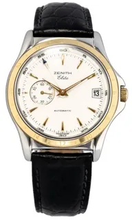 Zenith Elite Dual Time 90/41 0030 682 37mm Stainless steel White