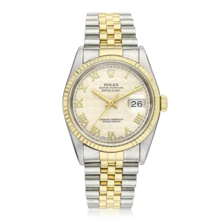 Rolex Datejust 16233 36mm Stainless steel and 18k yellow gold Beige