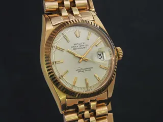 Rolex Datejust 1607/1601 36mm 18k yellow gold Silver